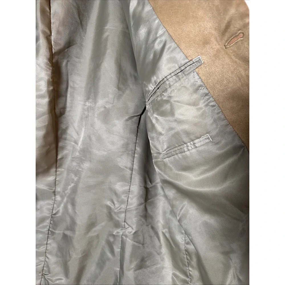 Chaps Mens 41R Tan Khaki Sport Coat Blazer 2 Button Classic Jacket Romania